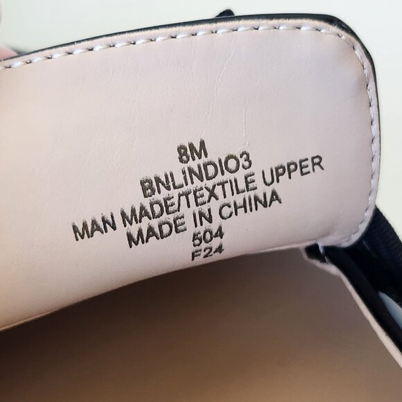 Bandolino Lindio Black Patent Loafers Bows Coquette Feminine Tailored Office - Picture 8 of 12